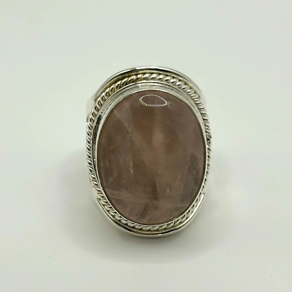 Elegant 925 silver real stone ring​ ✨